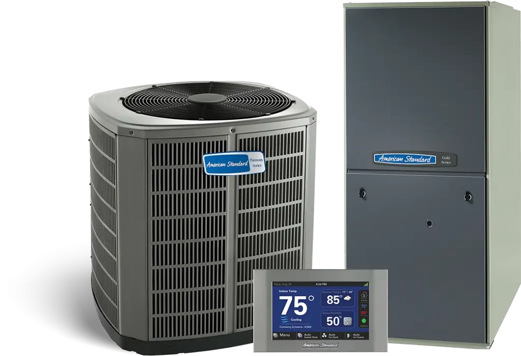 American standard air conditioner, furnace and thermostat family